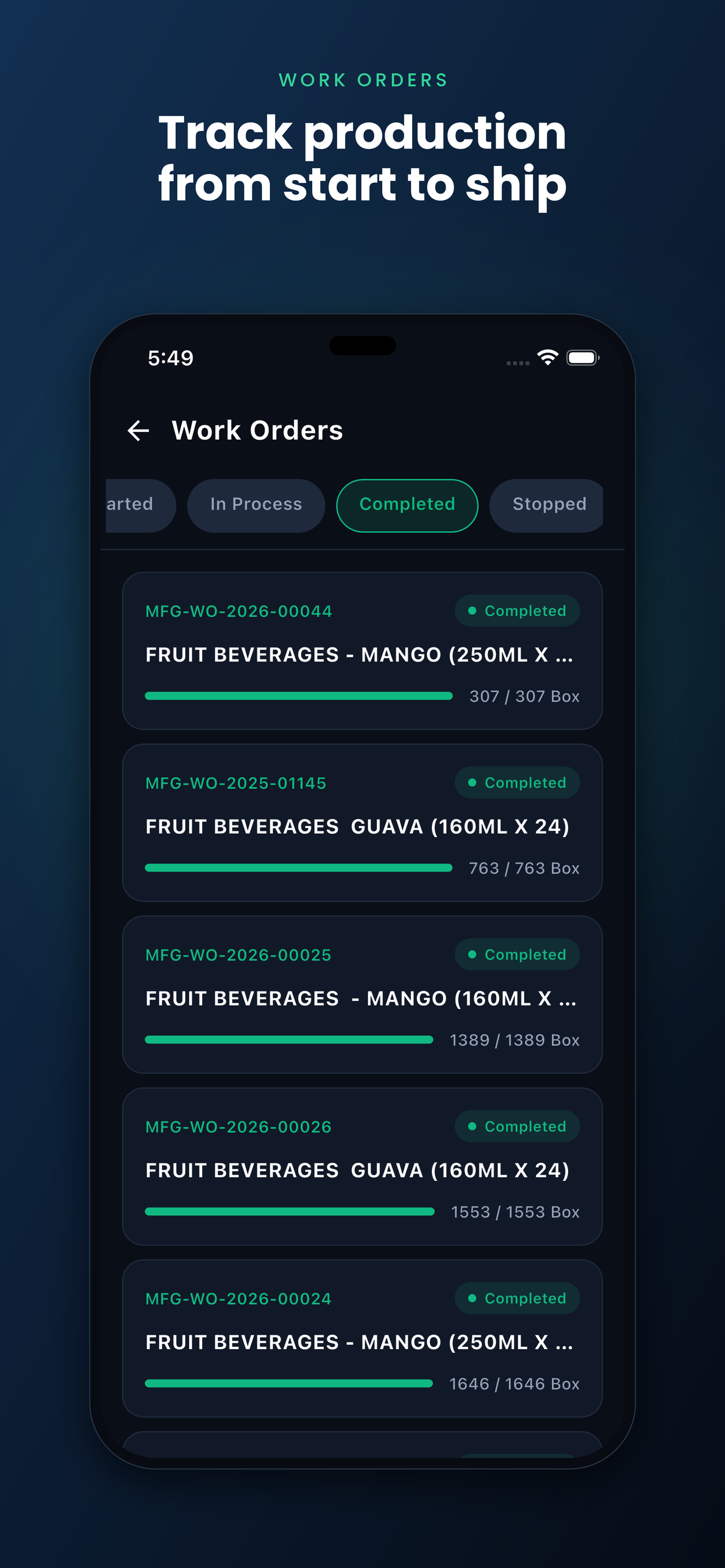 MFG Pro screenshot 5
