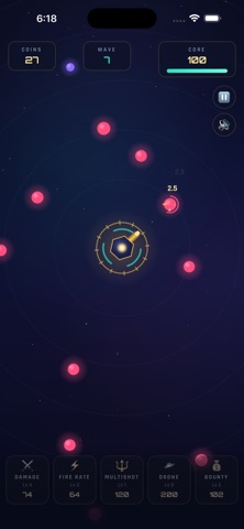 Nova Turret:Idle Dot Shooter iPhone screenshot