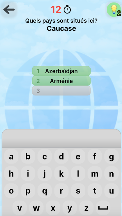 Screenshot #2 pour Pays du monde Pendu