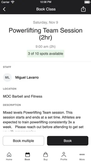 MOC Barbell and Fitness screenshot 3