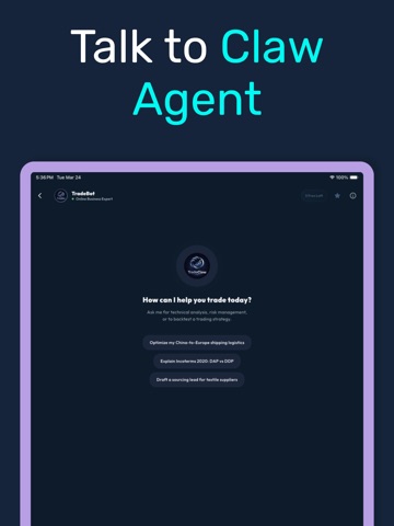 TradeClaw iPad screenshot