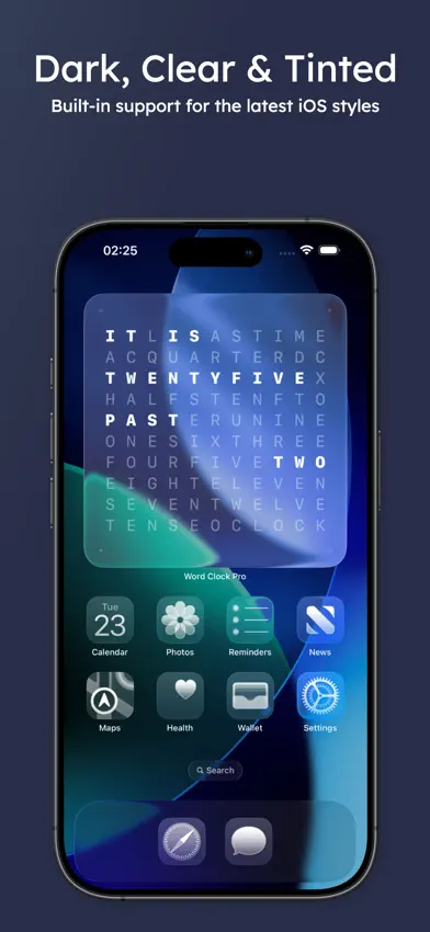 Word Clock Pro: Widget screenshot 5