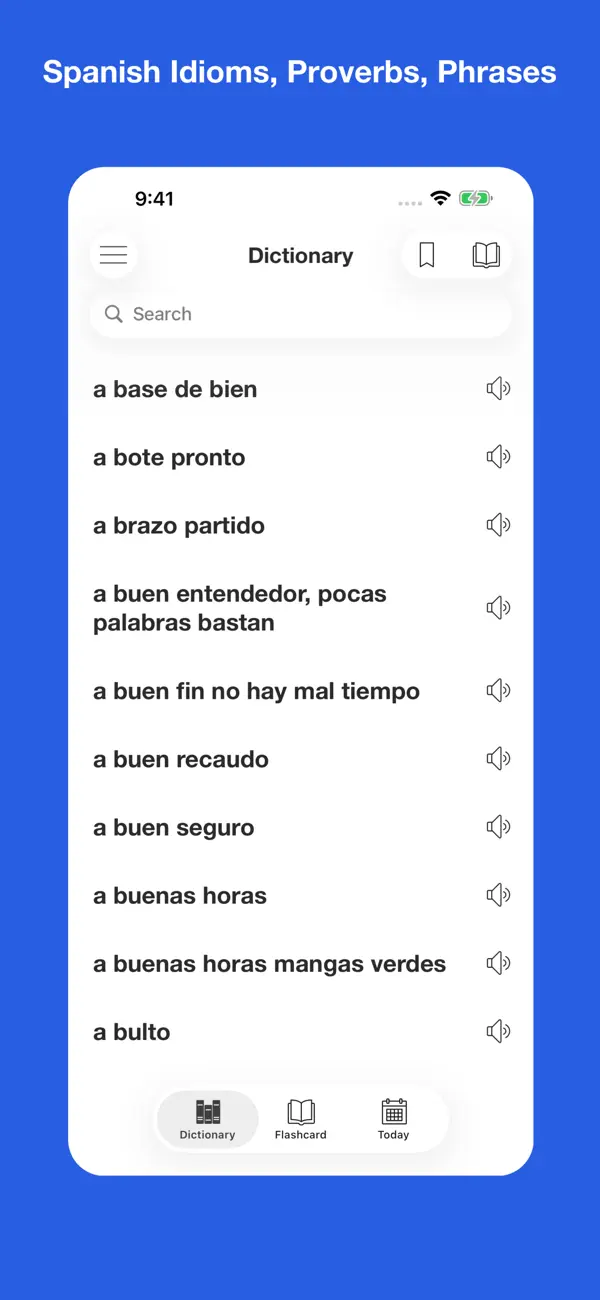 Screenshot #1 pour Spanish Idiom Dictionary