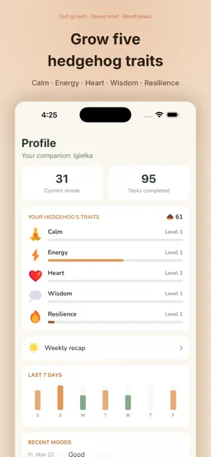 Jeżyk: Daily Self-Care screenshot 2