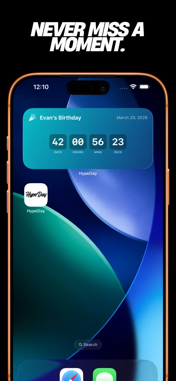 #3. HypeDay - Countdown Widgets (iOS) Podle: Herbert Hunt