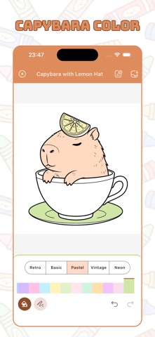 Capybara Coloring & Drawing Screenshot 1 of 6