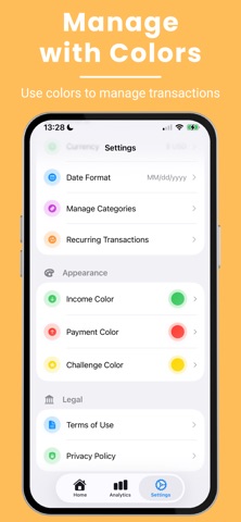 Finco – Visual Money Tracker iPhone screenshot