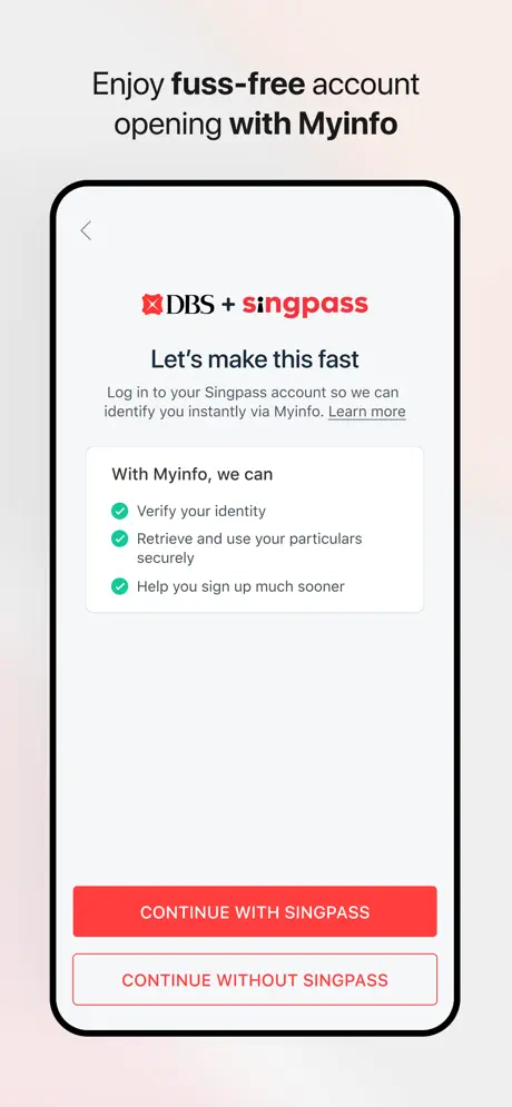 DBS digibank screenshot 2