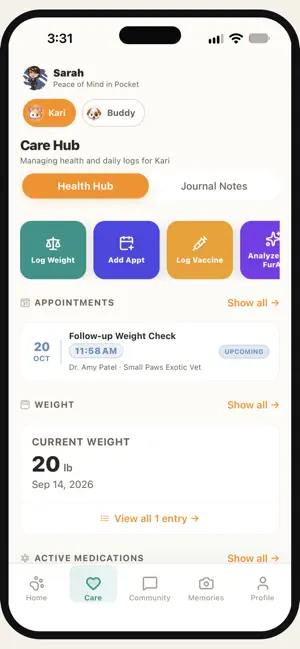 PawBond: Pet Care , Pet Desk screenshot 3