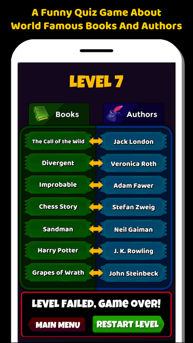 Books And Literature Quiz Game Screenshot