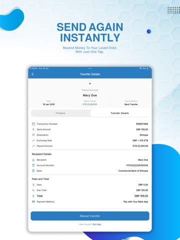 Red Sea Money Transfer iPad screenshot