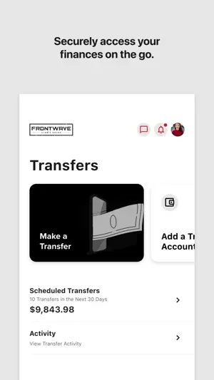 Frontwave Mobile Banking screenshot 2