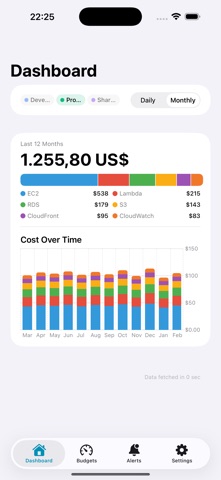 Costpulse screenshot
