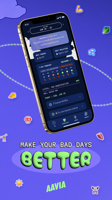 Screenshot #1 pour Aavia Period & Cycle Tracker
