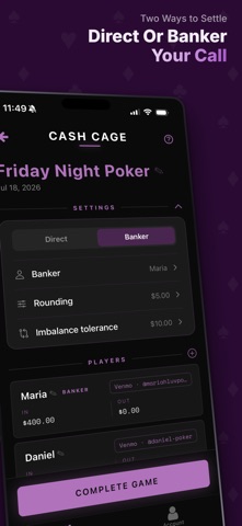 Cash Cage: Settle Poker Games screenshot