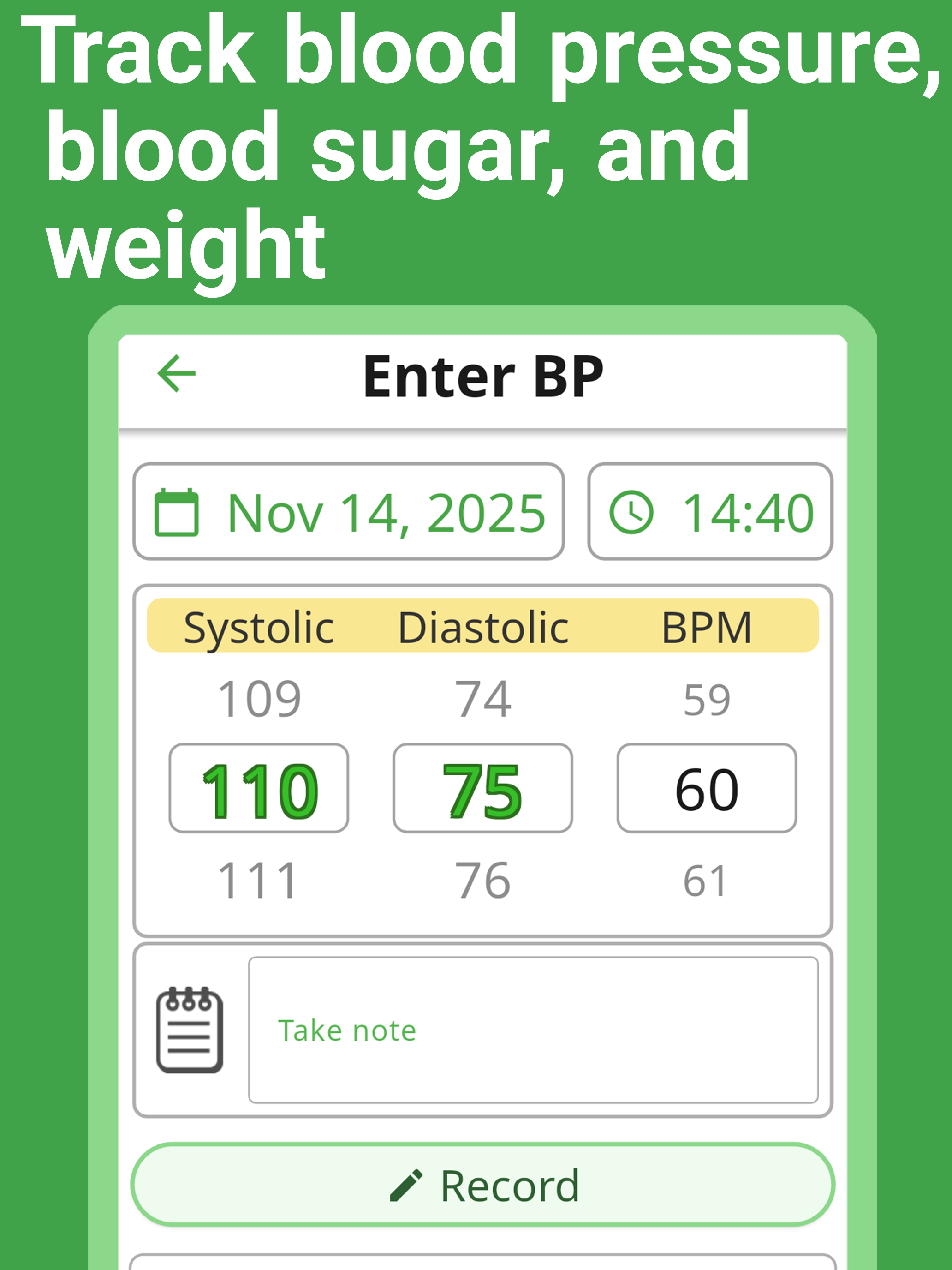 Blood Pressure Log, TryNotes screenshot 9