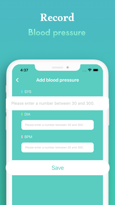 Blood Pressure-Smart Record Screenshot