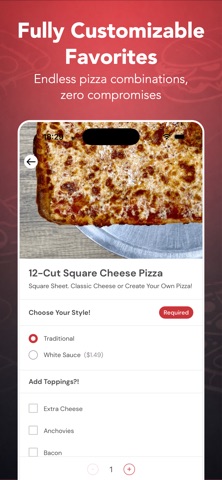 Jimmy's Pizza & Pasta iPhone screenshot