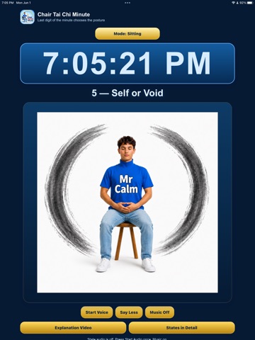 Chair Tai Chi Minute iPad screenshot