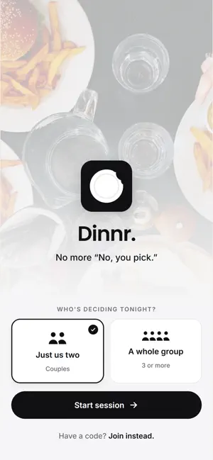 Dinnr - Where to Eat screenshot 1