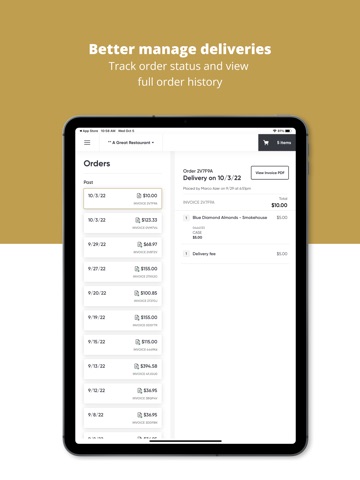 Upper Crust Distribution iPad screenshot