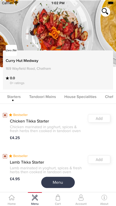 Curry Hut Medway Screenshot