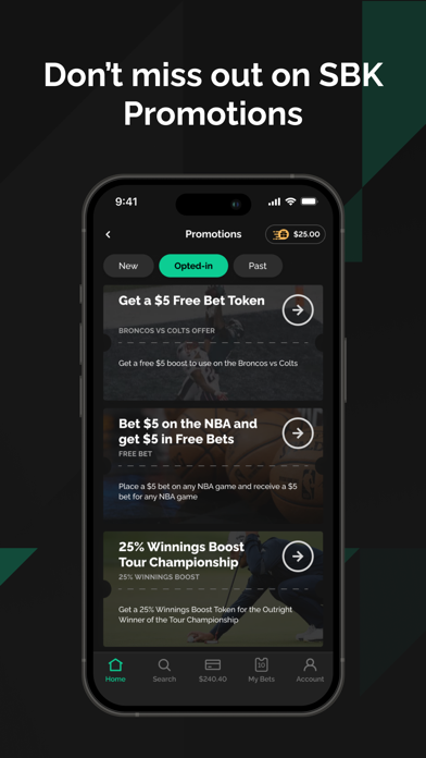 SBK: Live Sports Betting Screenshot