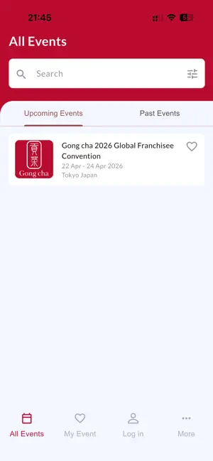 Gong cha Events screenshot 1