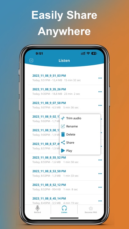 Voice Recorder for iPhones