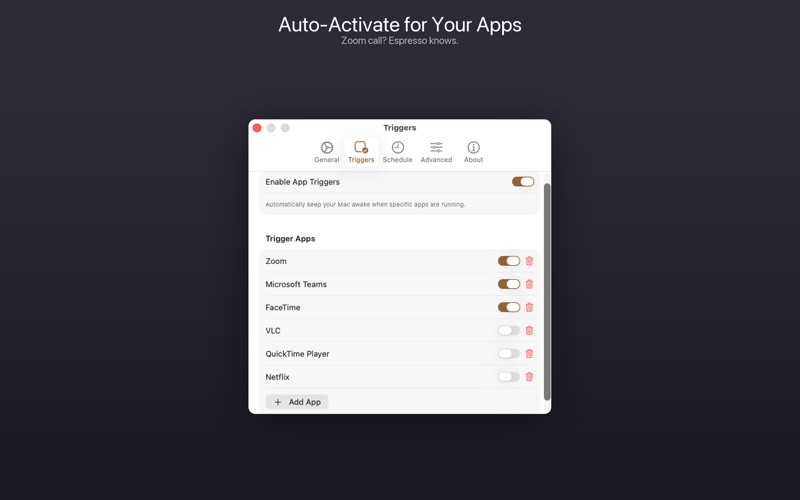 Espresso - Prevent Sleep screenshot