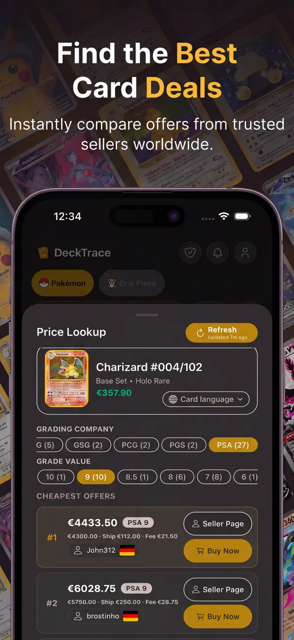 Screenshot #3 pour DeckTrace - TCG Price Tracker