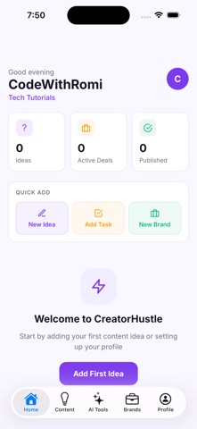 CreatorHustle: Content Planner Screenshot 2 of 9