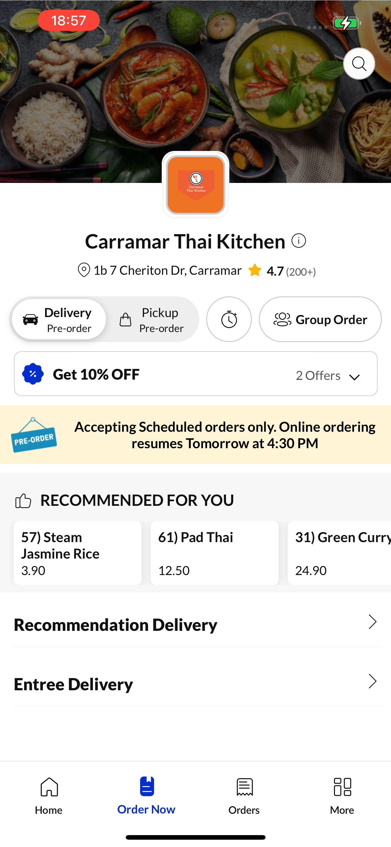 Carramar Thai Kitchen screenshot 2