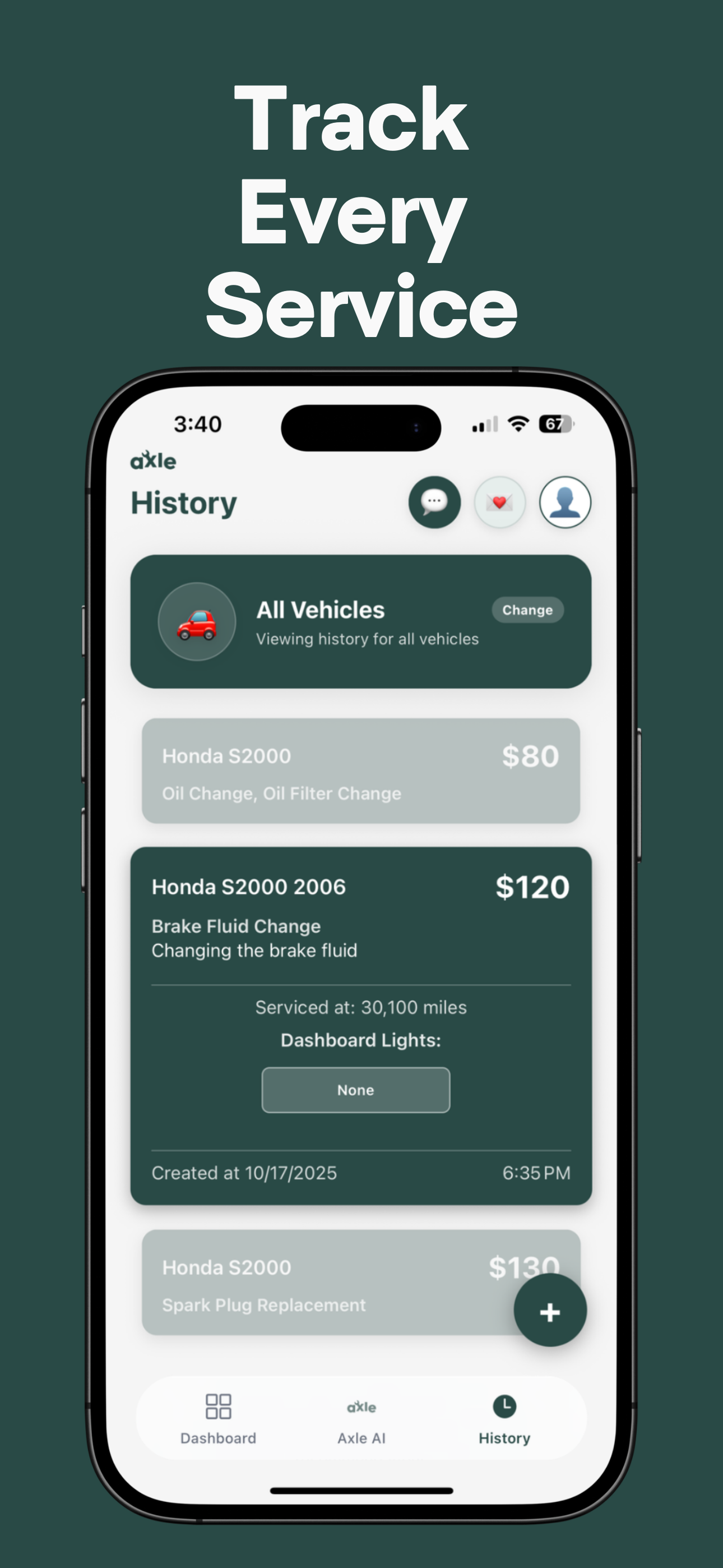 axle - Car Health Tracker