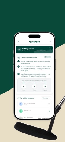 Golf Hero Scorecard Scanner iPhone screenshot