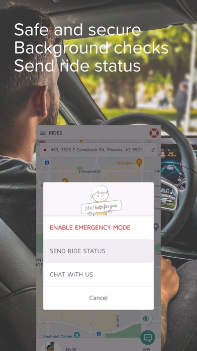 HUM Rideshare Screenshot
