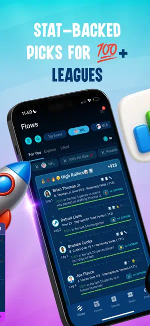 Betflow: fun sports data screenshot 2