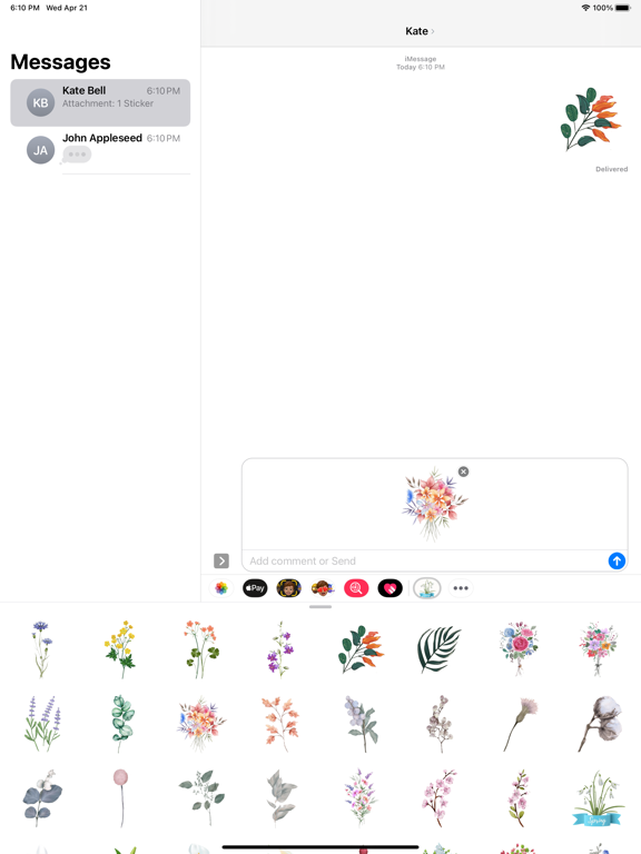 Screenshot #4 pour Beauty Spring Flower Stickers