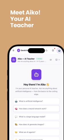 GenAI Kids: AI Learning App Screenshot 2 of 6