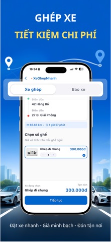 Xe Ghép Nhanh - Đặt xe iPhone screenshot 3