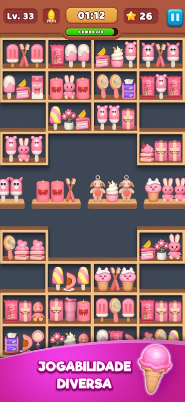 Goods sorting Jogo de Combinar screenshot 2