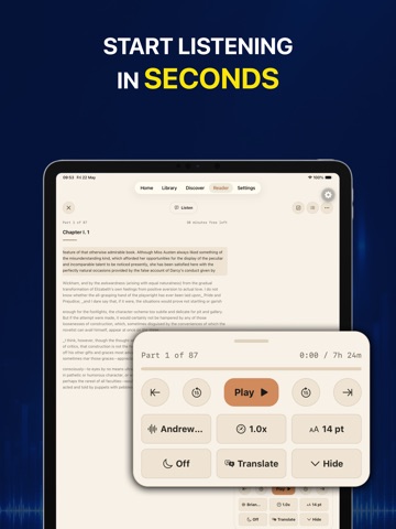 TTS Reader: Read Aloud iPad screenshot