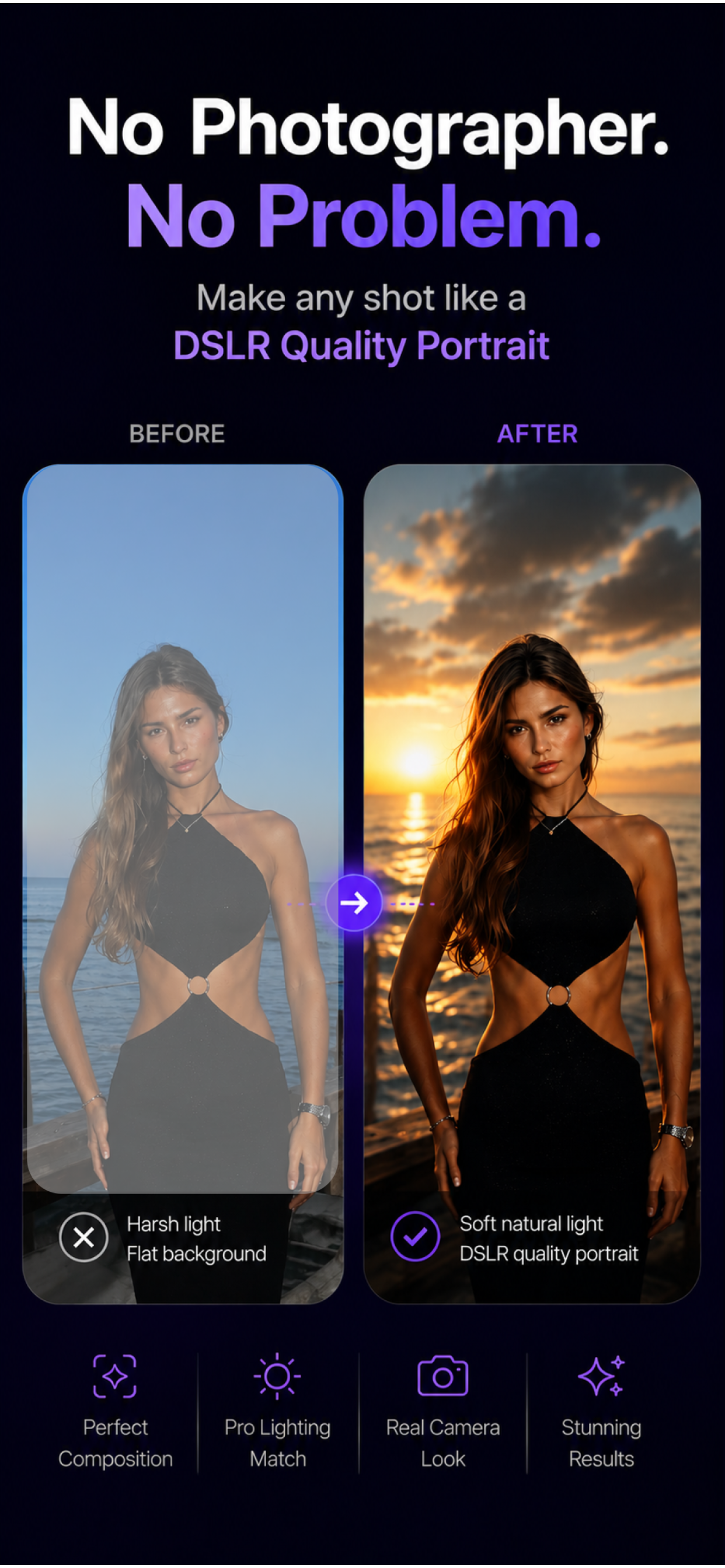 Piclo: AI Pose & Aesthetic Cam screenshot 4