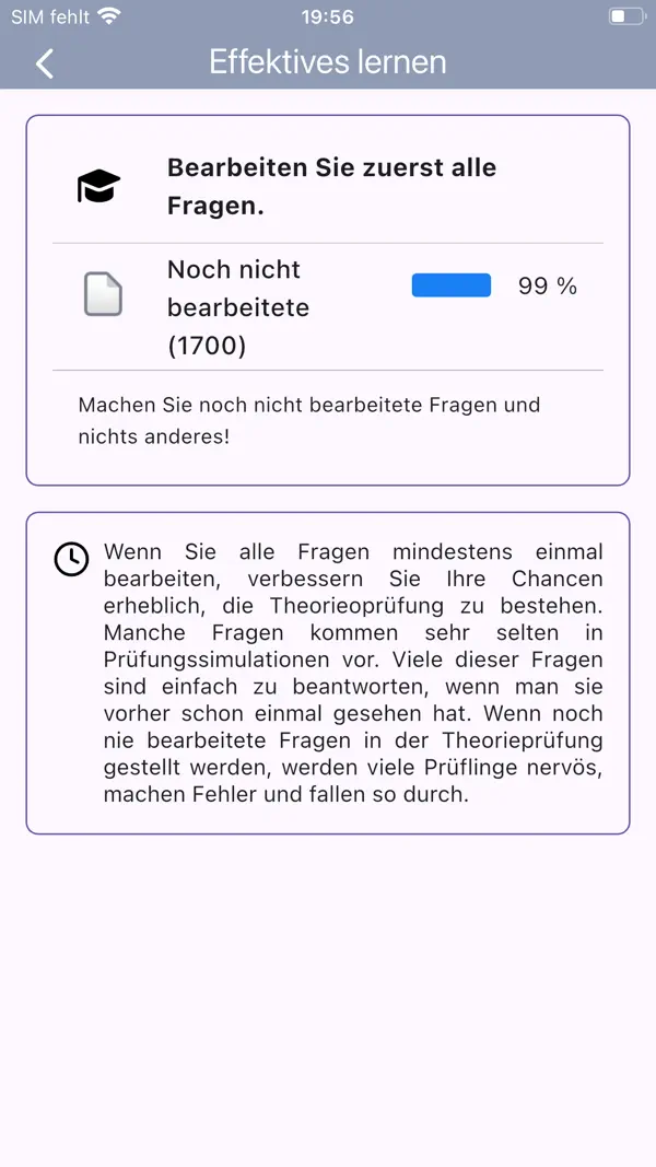 Fahrschule.de 2026 iPhone App Screenshot 7 – Bildung