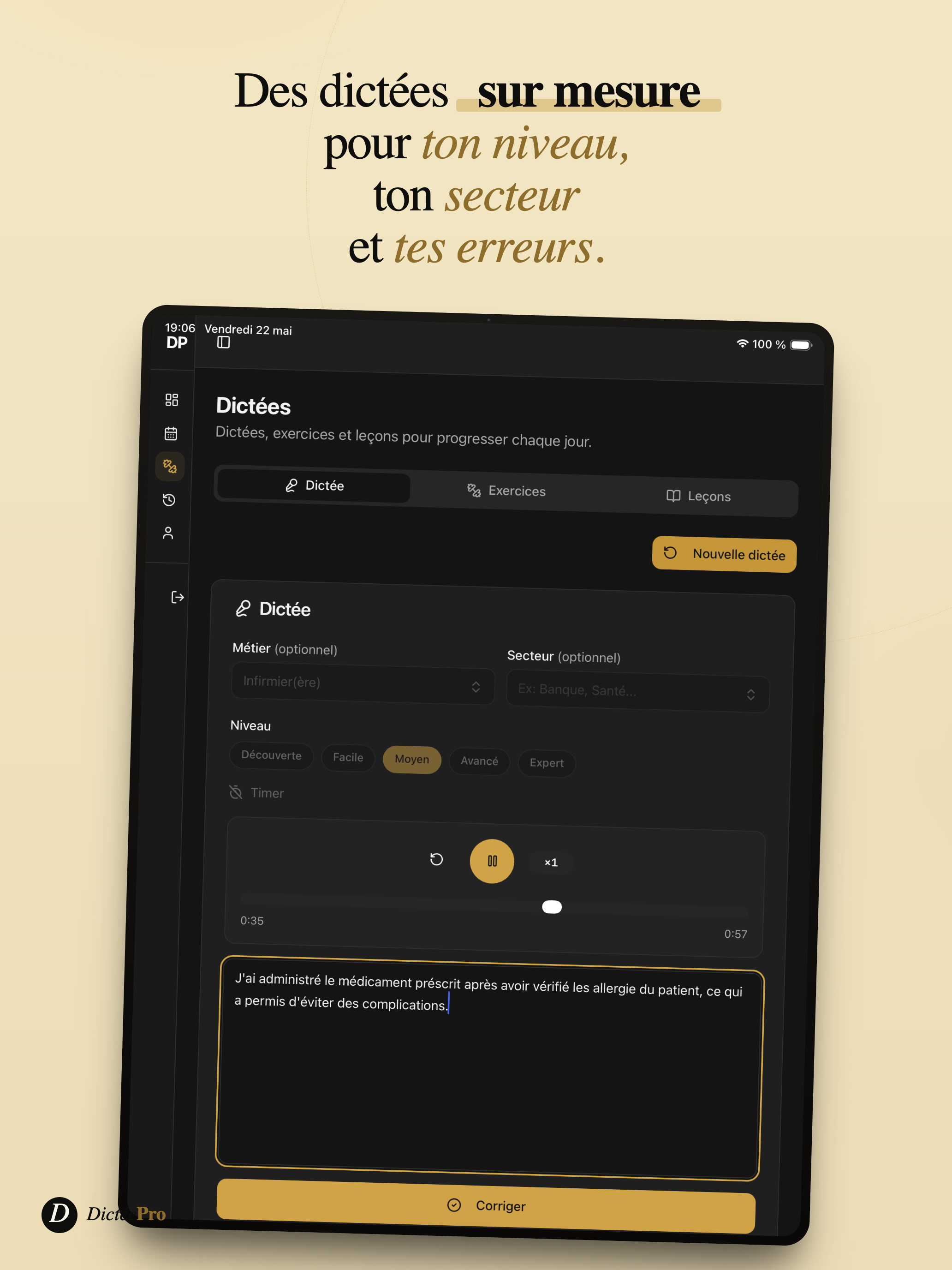 Dictée Pro – Orthographe Pro