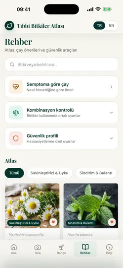 Capture d'écran de Tıbbi Bitkiler Atlası sur iPhone 4