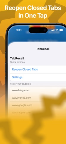 TabRecall screenshot