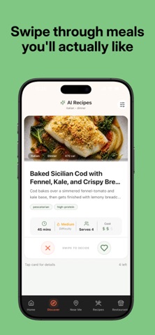 Meal Swipe - Meal Decider Screenshot 2 of 10