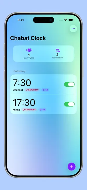 Chabat Clock screenshot 1