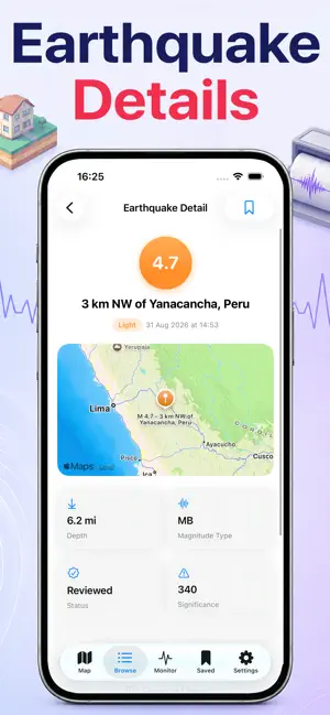 Earthquake Radar: Live Monitor screenshot 4